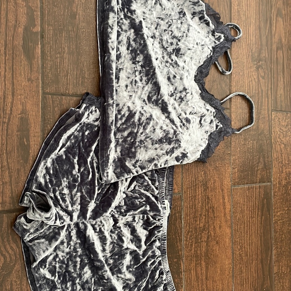 Velour blue set